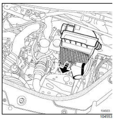 Boîtier de filtre à air : Dépose - Repose