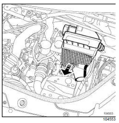 Boîtier de filtre à air : Dépose - Repose