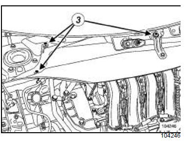 Tuyau d'huile du turbocompresseur : Dépose - Repose 