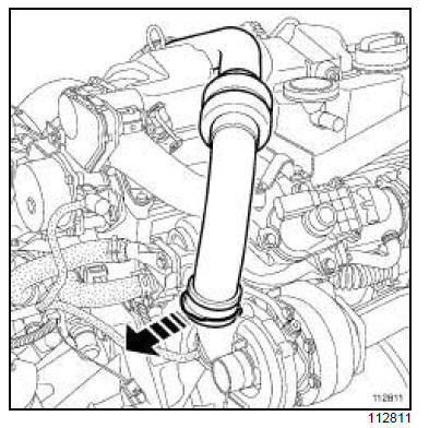 Tuyau d'huile du turbocompresseur : Dépose - Repose 