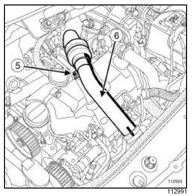 Tuyau d'huile du turbocompresseur : Dépose - Repose 