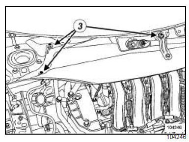 Tuyau d'huile du turbocompresseur : Dépose - Repose 