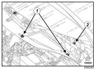 Tuyau d'huile du turbocompresseur : Dépose - Repose 