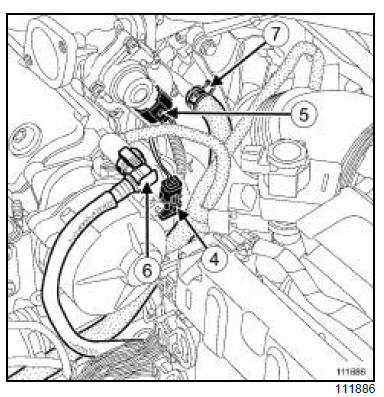 Tuyau d'huile du turbocompresseur : Dépose - Repose 