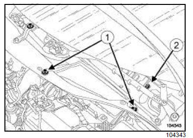 Tuyau d'huile du turbocompresseur : Dépose - Repose 