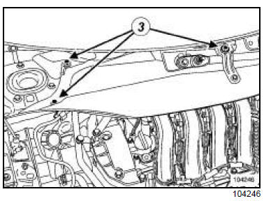 Tuyau d'huile du turbocompresseur : Dépose - Repose 