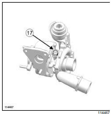 Tuyau d'huile du turbocompresseur : Dépose - Repose 